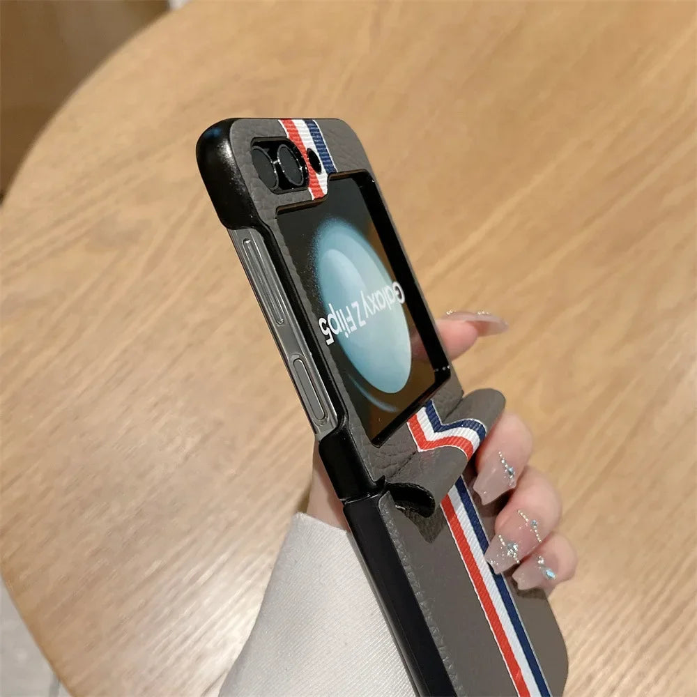 Litchi Leather Case for Samsung Galaxy Z Flip - Premium Mobile Phone Cases from Dressmycell.com - Just $22! Shop now at Dressmycell.com Litchi Leather Case for Samsung Galaxy Z Flip - Premium Mobile Phone Cases from Dressmycell.com - Just $22! Shop now at Dressmycell.com